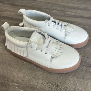 Freshly Picked White Leather Moccasin Sneaker NEW